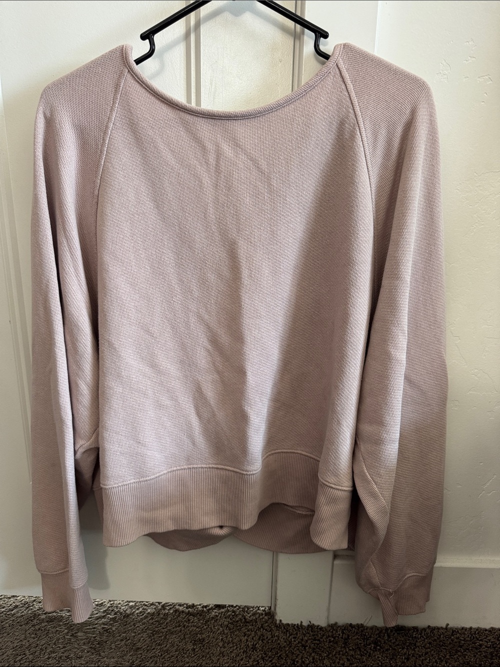 American Eagle Outfitters Scoop Neck Lightweight Sweater - Light Mauve